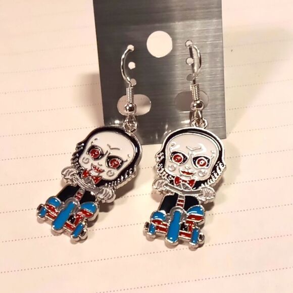 Billy from the Saw earrings - Picture 1 of 4